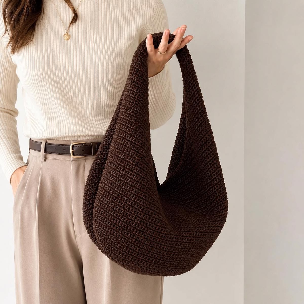 Bolso Hobo Cacao